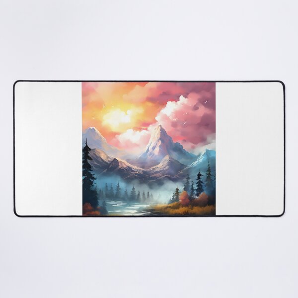 Item preview, Peak Panorama: Watercolor Mountain Landscape designed and sold by Shirtastically.