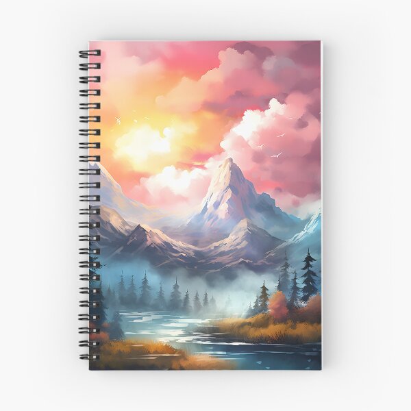 Item preview, Peak Panorama: Watercolor Mountain Landscape designed and sold by Shirtastically.