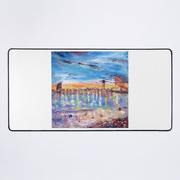 Item preview, Barceloneta Beach at Night designed and sold by Natalia_Shchip.