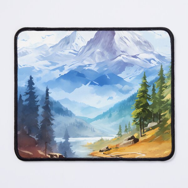 Item preview, Mountain Majesty: A Landscape Watercolor designed and sold by Shirtastically.