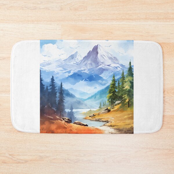 Item preview, Mountain Majesty: A Landscape Watercolor designed and sold by Shirtastically.