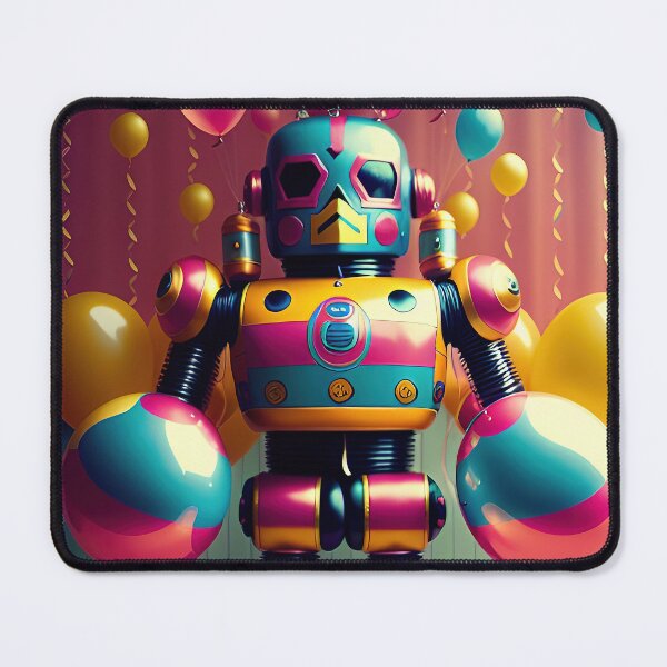 Item preview, Kitsch Retro Toy Robot Birthday designed and sold by GooGooPop.