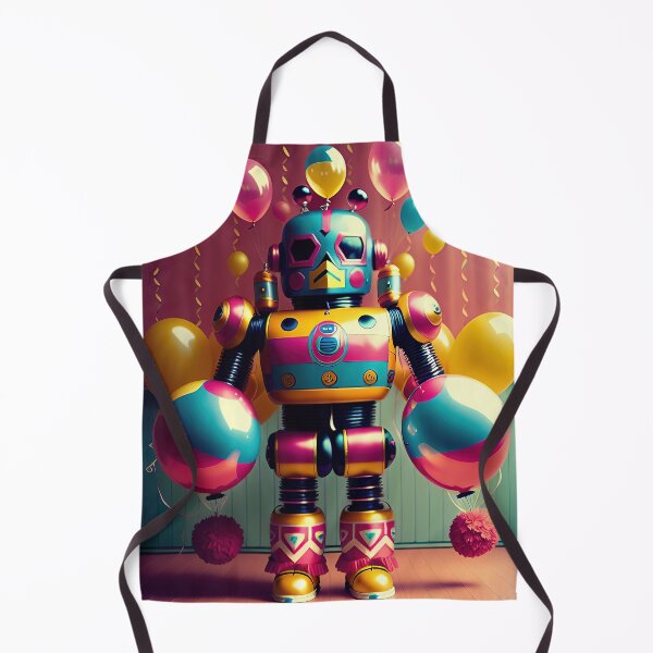 Item preview, Kitsch Retro Toy Robot Birthday designed and sold by GooGooPop.