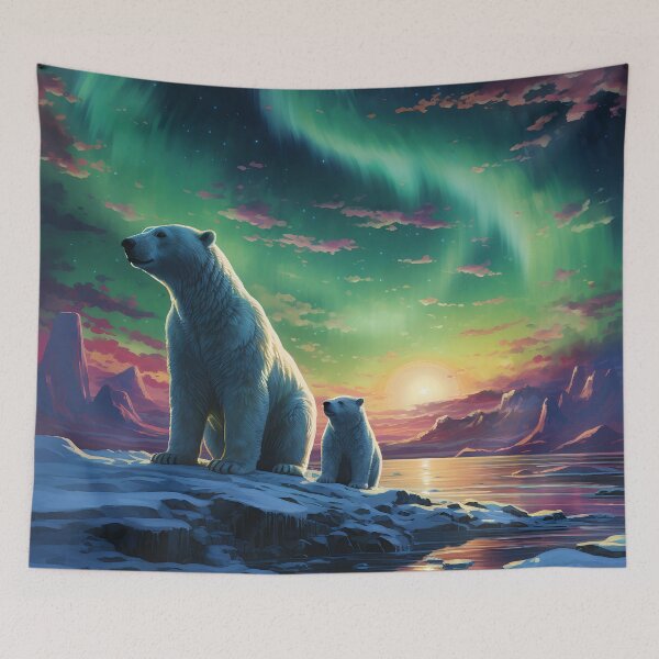 Item preview, Polar beats and Aurora borealis designed and sold by Red Witch Art.