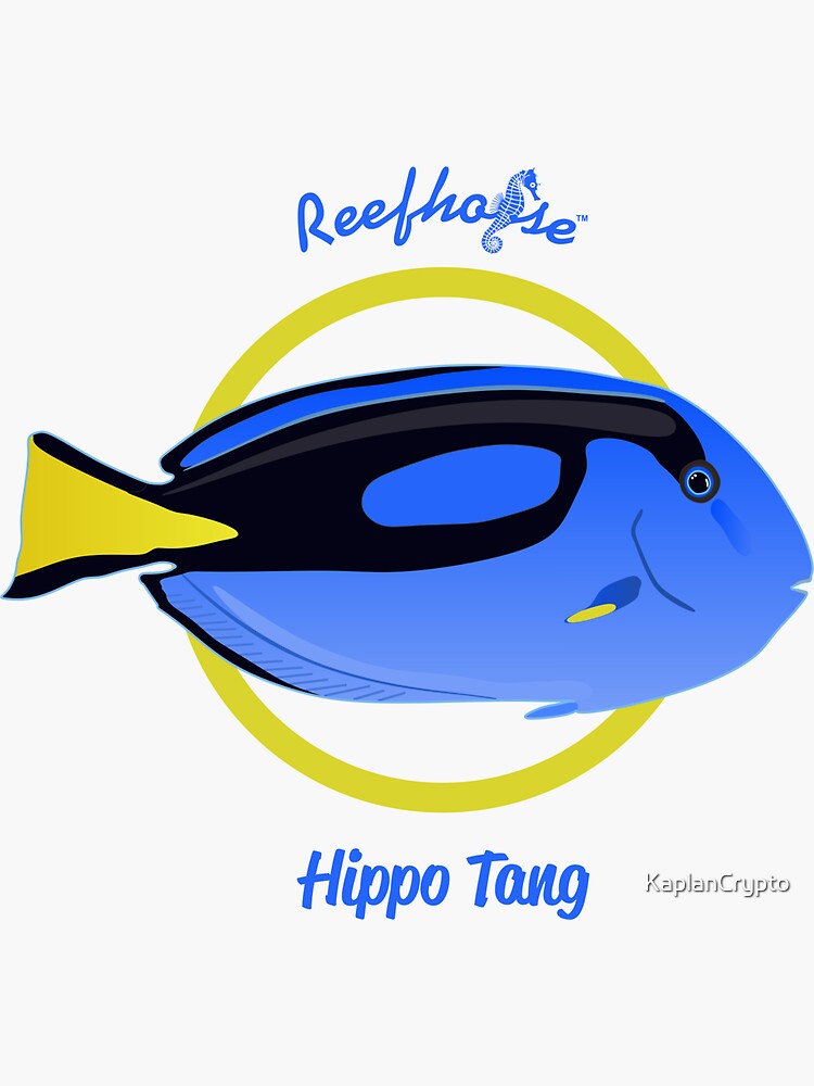 Thumbnail 3 of 3, Sticker, Hippo Tang designed and sold by KaplanCrypto.