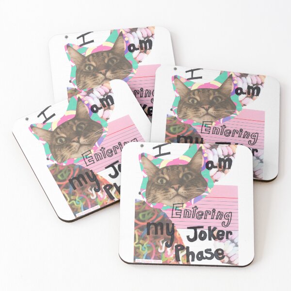 Item preview, I am entering my Joker Phase - Cat collage designed and sold by OnBambisMind.