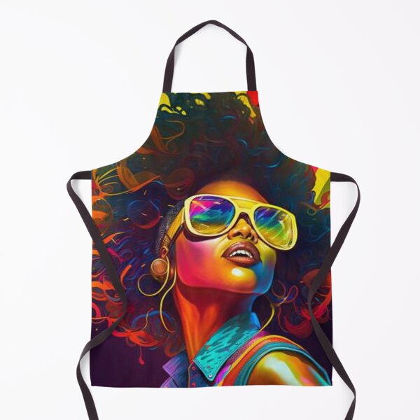 Item preview, Colourful Funky Afro Girl designed and sold by NortonArt.