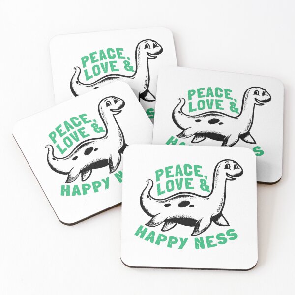 Item preview, Loch Ness Monster Peace, Love, and Happy Ness  designed and sold by The Junto Shop.