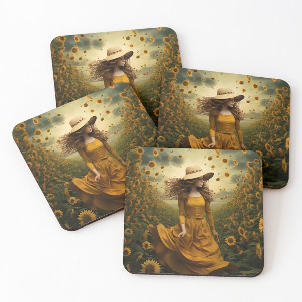 Item preview, Surrealist Sonata: Sunflower Field Vision designed and sold by Shirtastically.