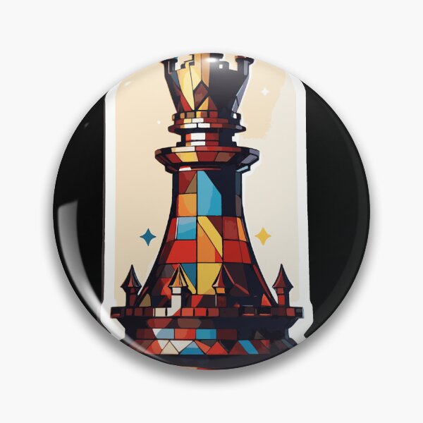 Item preview, Geometric Chess Piece Queen designed and sold by Fenderbender00.