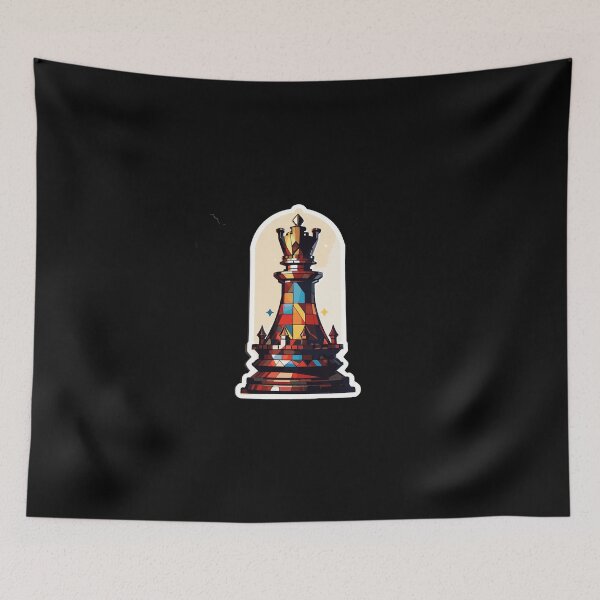 Item preview, Geometric Chess Piece Queen designed and sold by Fenderbender00.