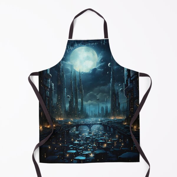 Item preview, Dream City: Surrealist Night View designed and sold by Shirtastically.