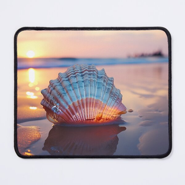 Artikelvorschau, Sonnenuntergang am Meeresufer, Muscheln entworfen und verkauft von boldbrushstroke.