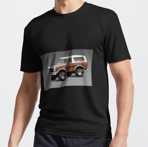 2021 2022 Ford Bronco T-Shirt - Tan w/ Black Emblem / Logo & Script