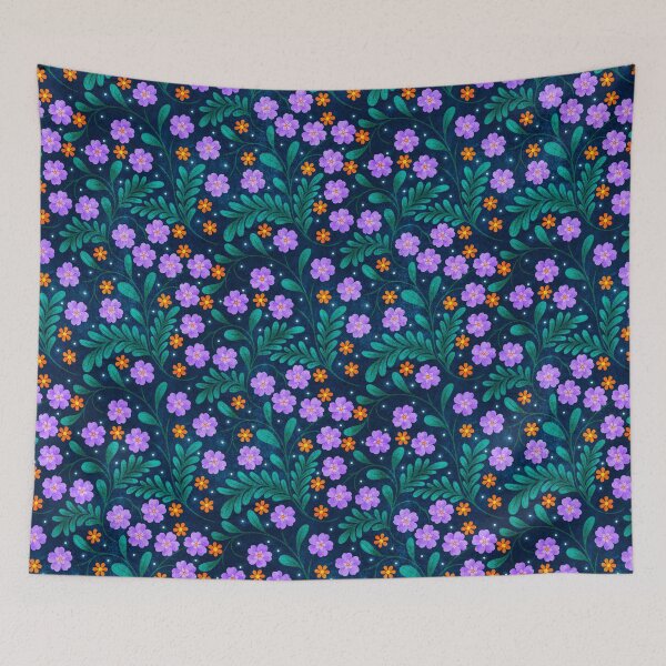 Item preview, Midnight Purple Floral designed and sold by RebeccaFlaherty.