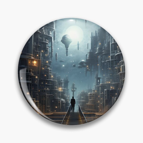 Item preview, Surreal Skylines: Night Cityscape Art designed and sold by Shirtastically.