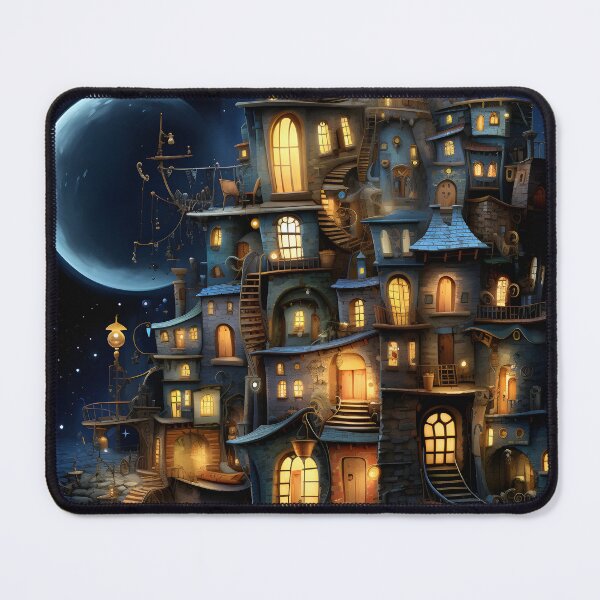 Item preview, Surrealist Silhouette: Night Cityscape Vision designed and sold by Shirtastically.