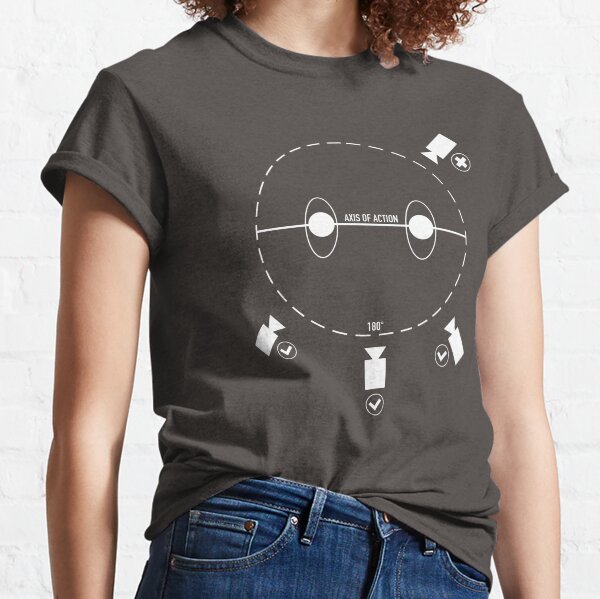 Item preview, 180 degree film theory rule for cinema addict designed and sold by cinemadnesshirt.