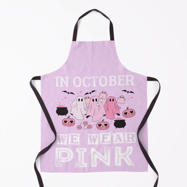 Item preview, In October We Wear Pink Funny Ghost Halloween Breast Cancer designed and sold by SLY12.
