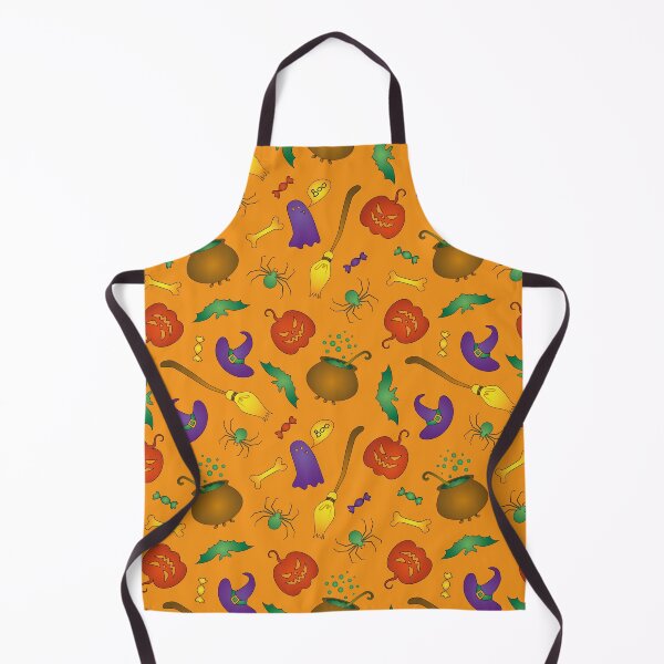 Item preview, Halloween scary orange pattern designed and sold by AnnaHolyph.