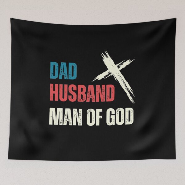 Item preview, Dad Husband Man of God with Christian Cross - Jesus designed and sold by elvisg03.
