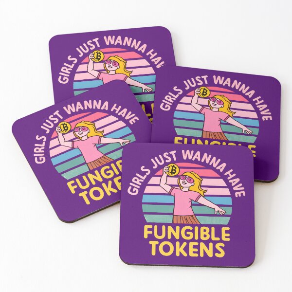 Item preview, Girls Just Wanna Have Fungible Tokens designed and sold by goldentusk.