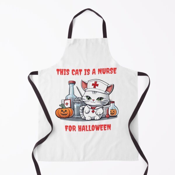 Item preview, This Cat is a Nurse for Halloween designed and sold by BlackCatCorner.