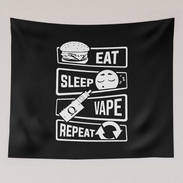Item preview, Eat Sleep Vape Repeat - Vaping Vapor Subohm Liquid designed and sold by anziehend.