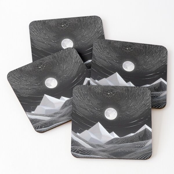 Item preview, Magic Moon Mountains - Surreal Geometry Landscape 711 designed and sold by Benito Del Ray.