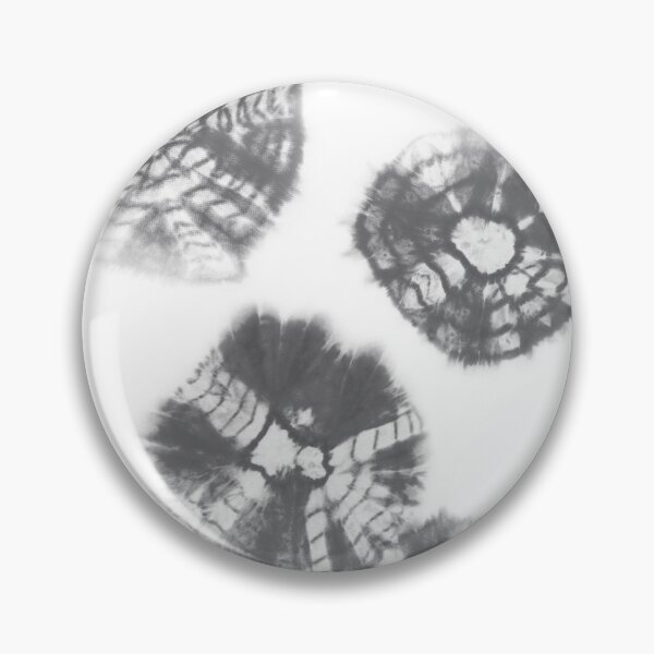Item preview, Shibori Kumo tie dye gray dots over white designed and sold by marufemia.