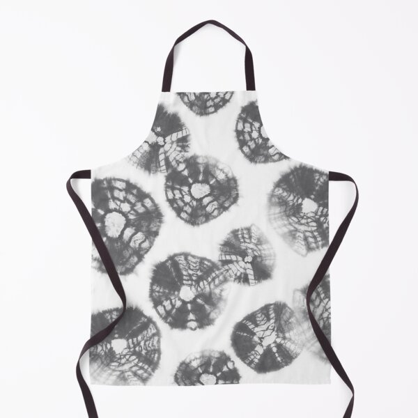 Item preview, Shibori Kumo tie dye gray dots over white designed and sold by marufemia.