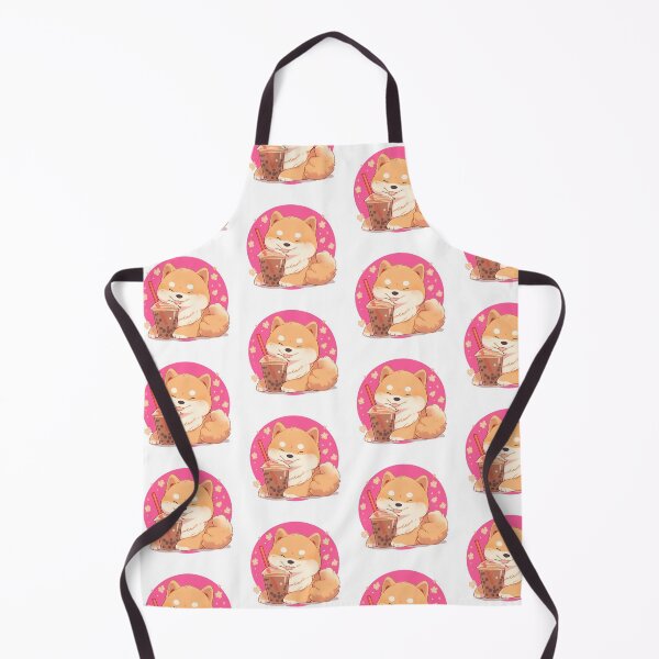 Item preview, Bubble Tea Shiba Inu Sticker Design by Zeesdesign on Redbubble designed and sold by ZEESDESIGN.