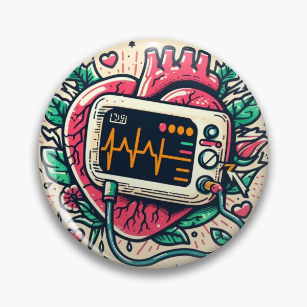 Item preview, Heart and Heart Monitor designed and sold by attpavitra.