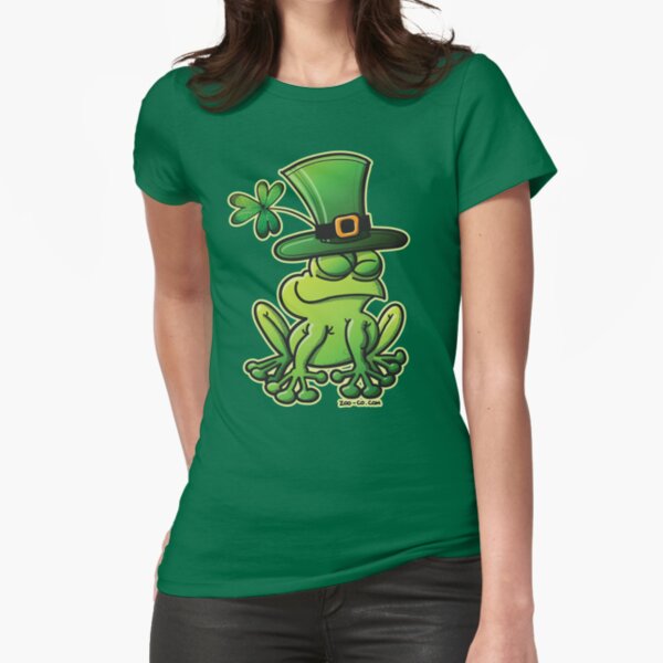 Saint Patrick's Day Frog Fitted T-Shirt