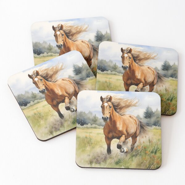 Item preview, Watercolor Galloping Horse designed and sold by dcrc.