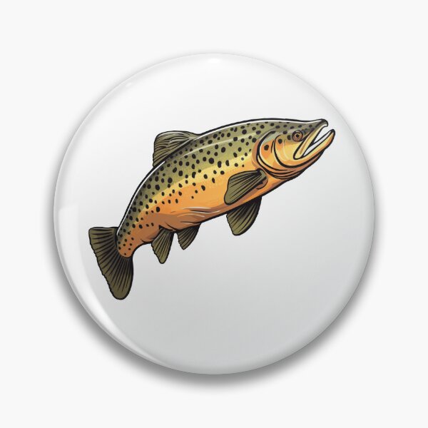 Item preview, Brown trout sticker designed and sold by Skeezips.