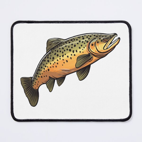 Item preview, Brown trout sticker designed and sold by Skeezips.