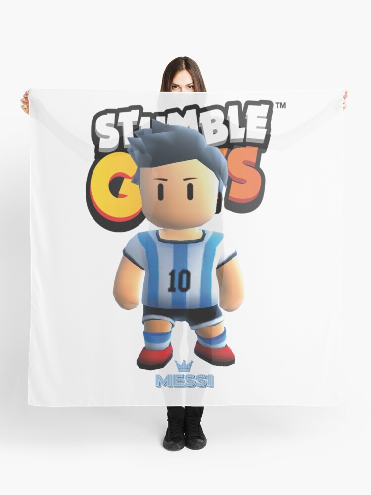 Messi stumble guys Kids T-Shirt by DofinaSur