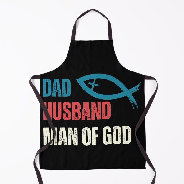 Item preview, Dad Husband Man of God with Jesus Fish or The Ichthys Symbol - Christian designed and sold by elvisg03.
