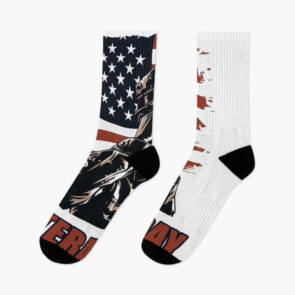 Item preview, Veterans Day - Soldier in front of the American flag designed and sold by Raskal-Print.