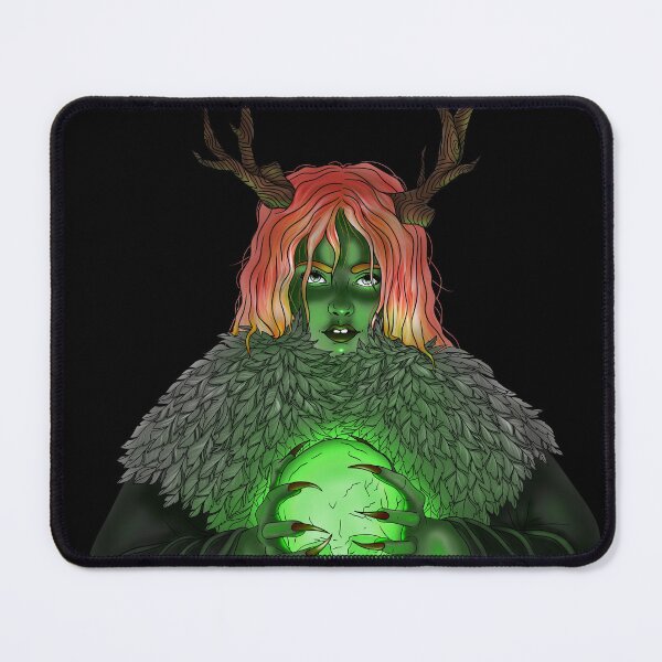 Item preview, Witch with skull designed and sold by Nekograph.