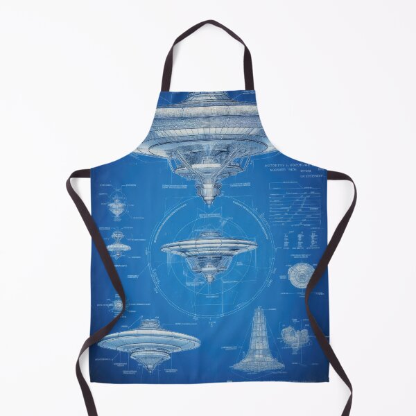 Item preview, Intergalactic Blueprint: Vintage UFO Design designed and sold by VisionDuke.