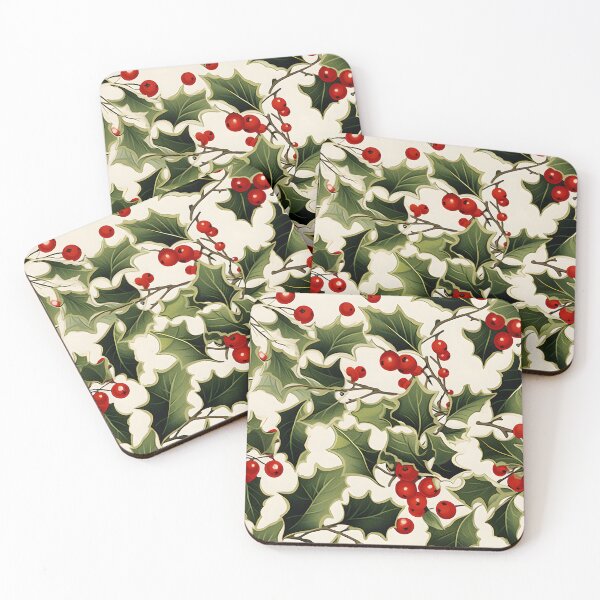 Item preview, Copy of Christmas Holly on Light Background designed and sold by Glenn Slingsby.