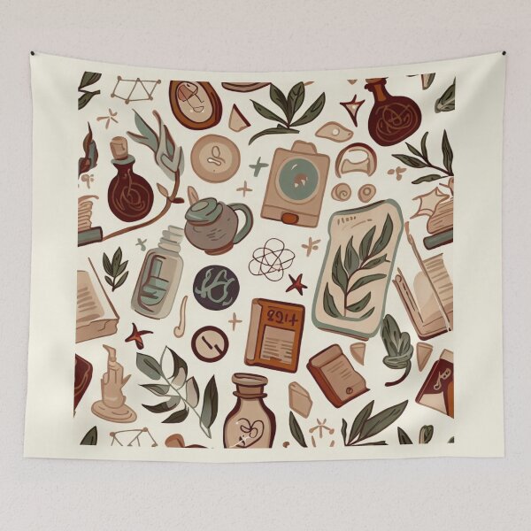 Item preview, The Art of Nature and Literature: A Mixed Media Collage designed and sold by attpavitra.