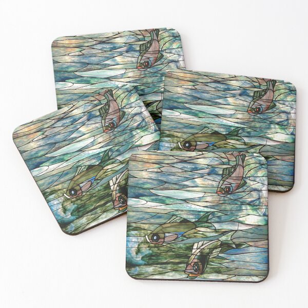 Item preview, Tiffany Glass- Fish Art Noveau designed and sold by tomorrowsart.