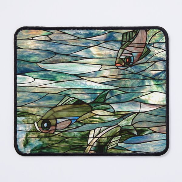 Item preview, Tiffany Glass- Fish Art Noveau designed and sold by tomorrowsart.