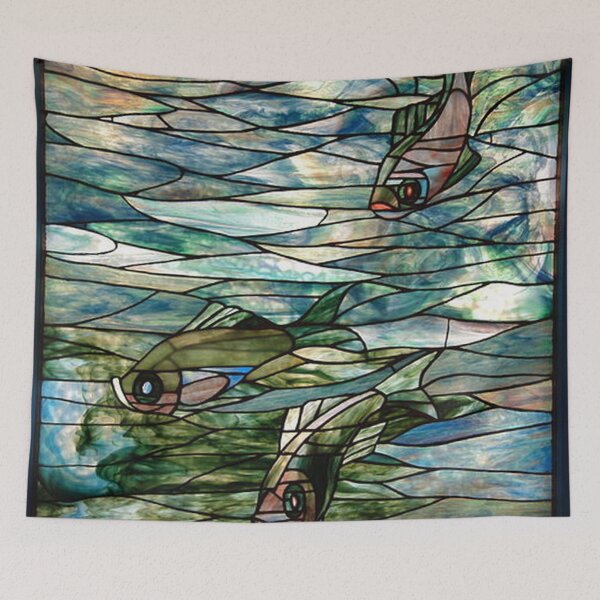 Item preview, Tiffany Glass- Fish Art Noveau designed and sold by tomorrowsart.