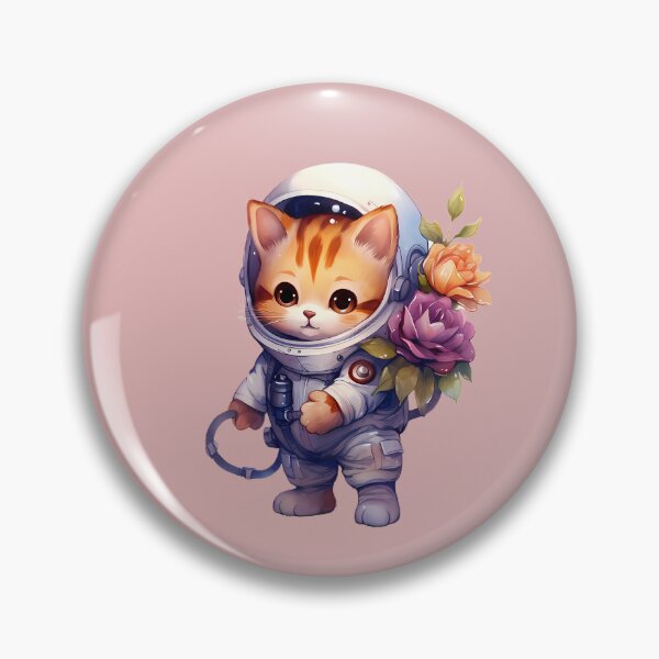 Item preview, Cute Astronault Cat carrying flower designed and sold by tomwriter.