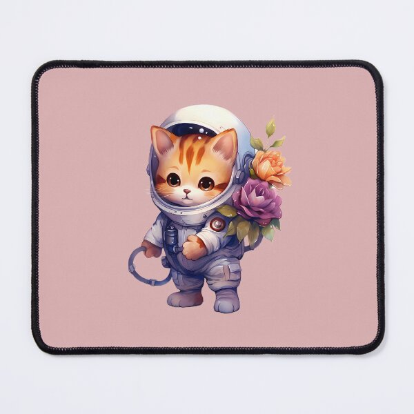 Item preview, Cute Astronault Cat carrying flower designed and sold by tomwriter.