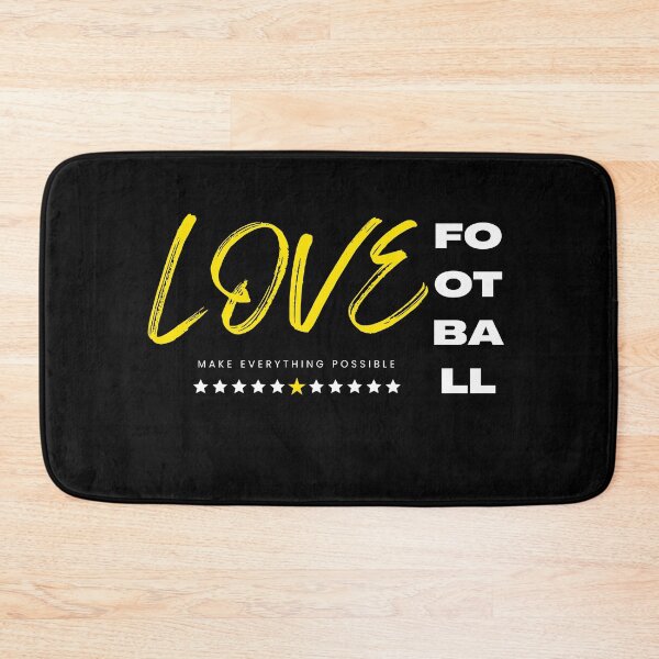Item preview, Love football yellow designed and sold by Grafixfun.